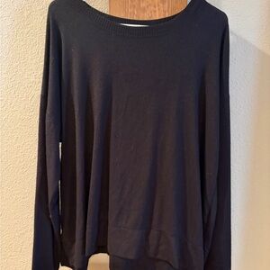 Lucky Brand Black Long Sleeve Top